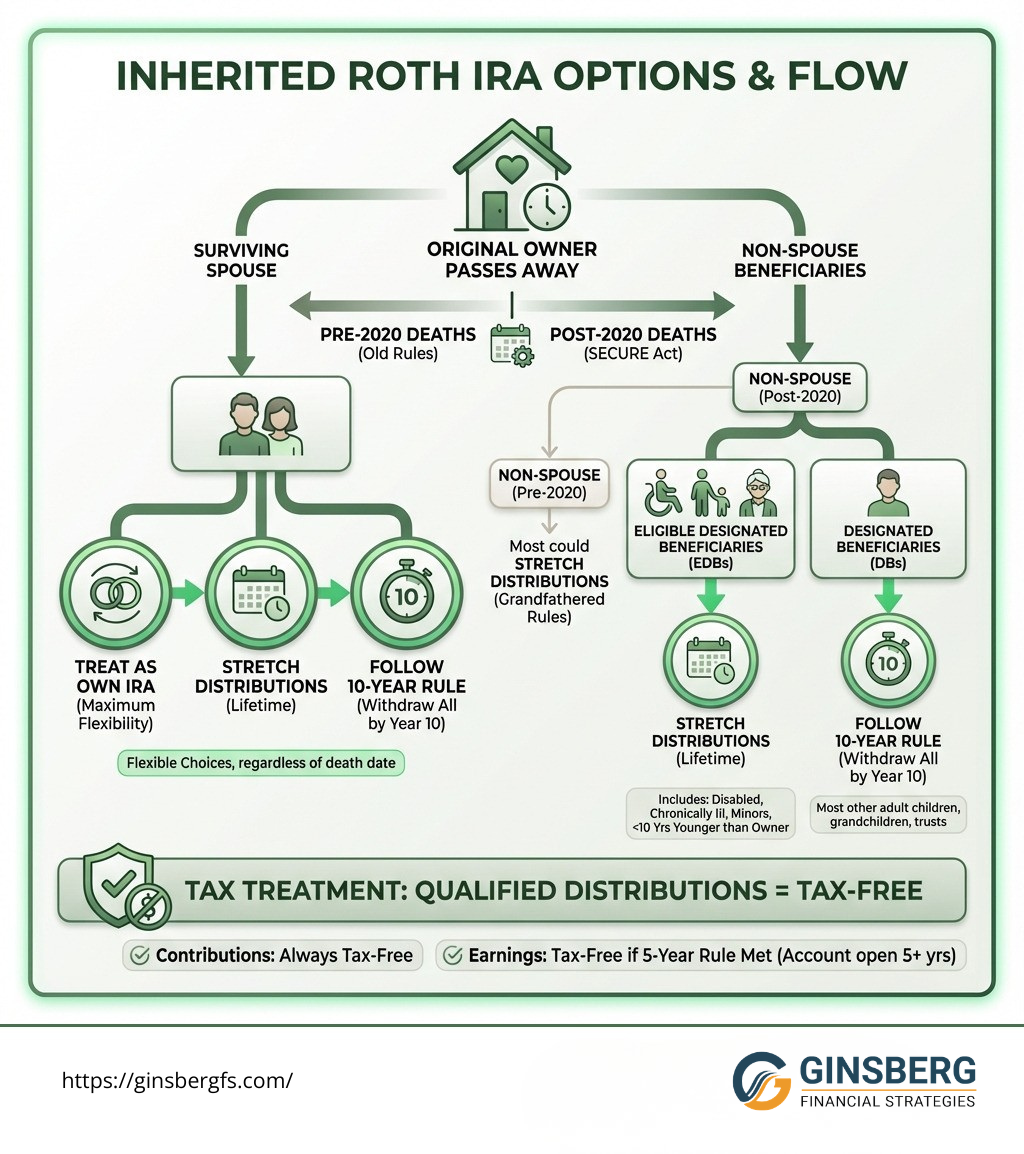 user-inserted Diagram illustrating various options for inverted Roth IRA flows and their potential benefits.