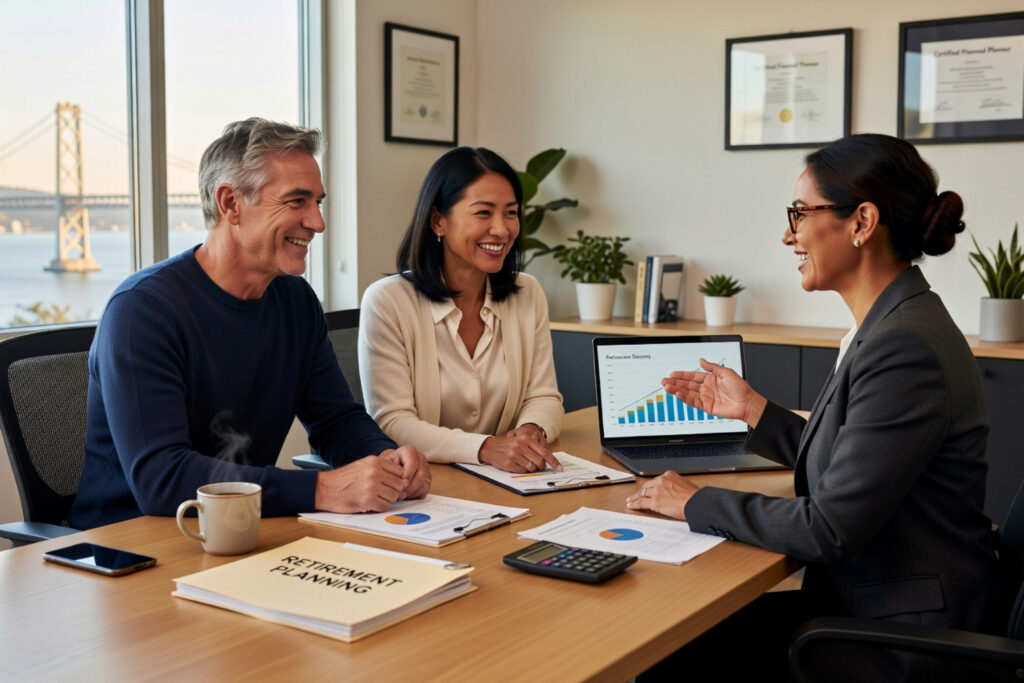 two people in a professional consultation meeting - retirement planning east bay Don't Go It Alone: Finding the Right Financial Partner for Your East Bay Retirement 2