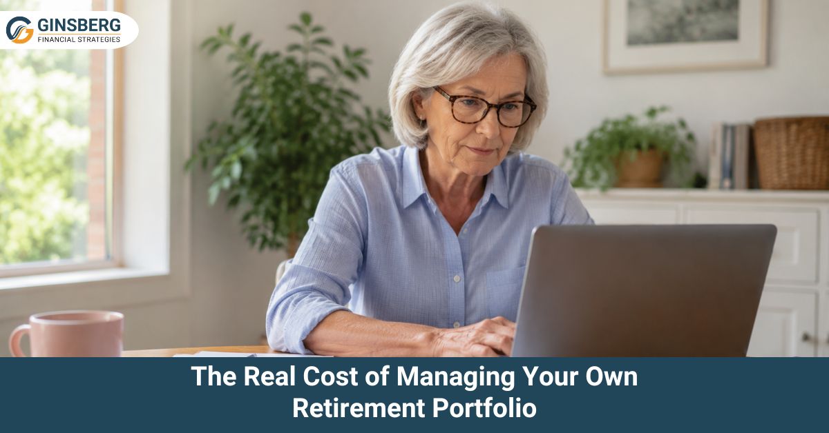 Visual representation of the financial implications of self-managing a retirement portfolio.